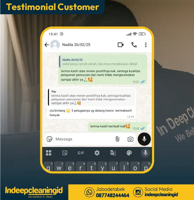 Bukti testimoni dari Nadila